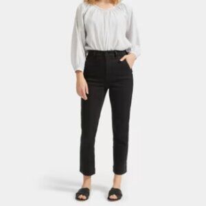 Everlane The Slim-Leg Crop‎ Pant in Washed Black sz 4